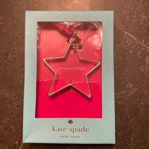 NWOT Kate Spade Star shaped Christmas ornament